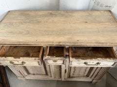 19th Century Bleached Walnut French Louis XVI Buffet / Server