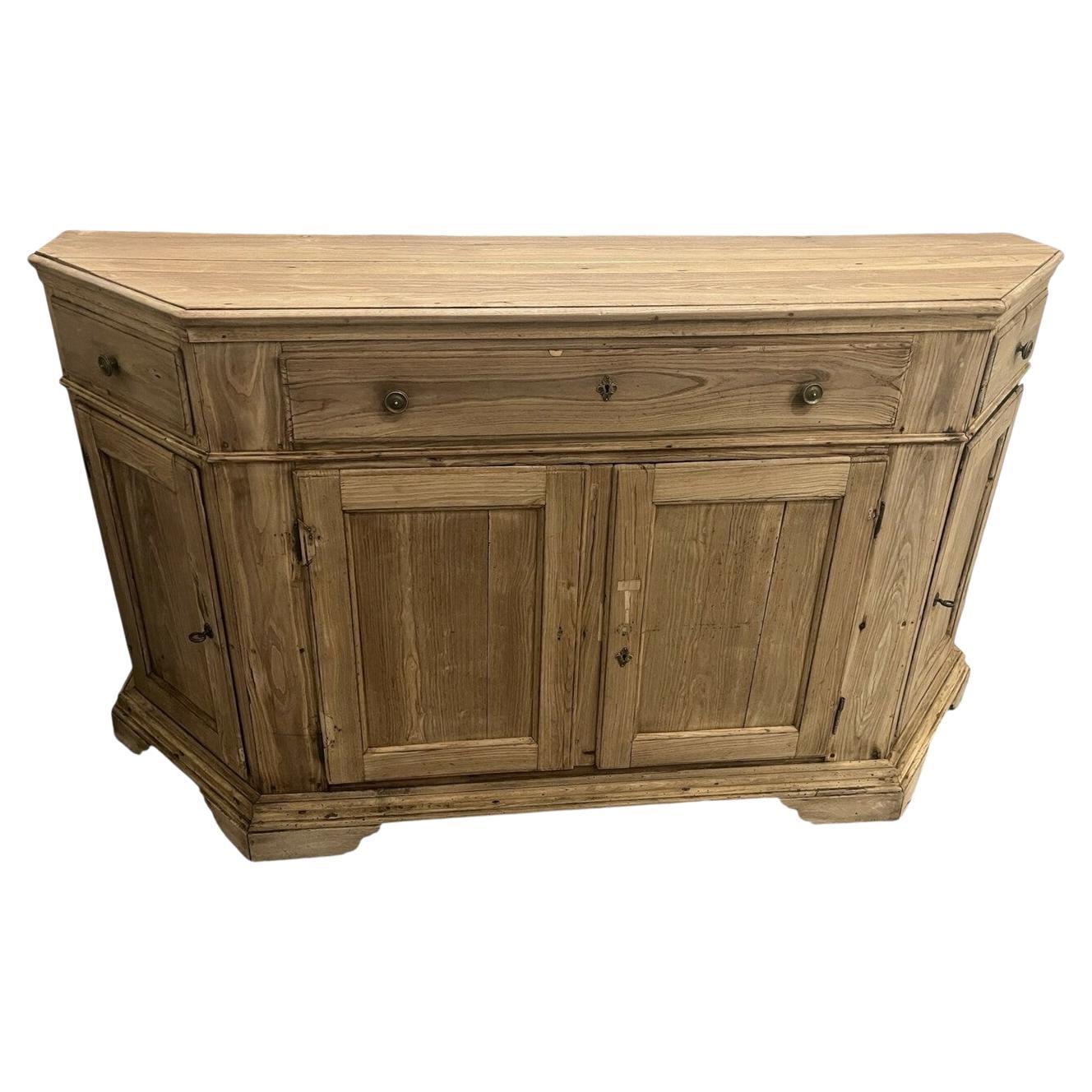 19th Century Bleached Walnut Sideboard en vente