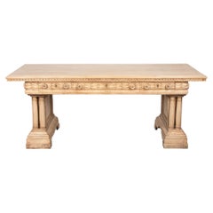 19th Century Bleached Walnut Table 19th Century Bleached Walnut Table