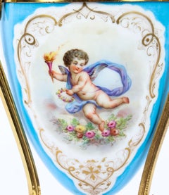 19th Century Bleu Celeste Sèvres Porcelain Ormolu Lamp