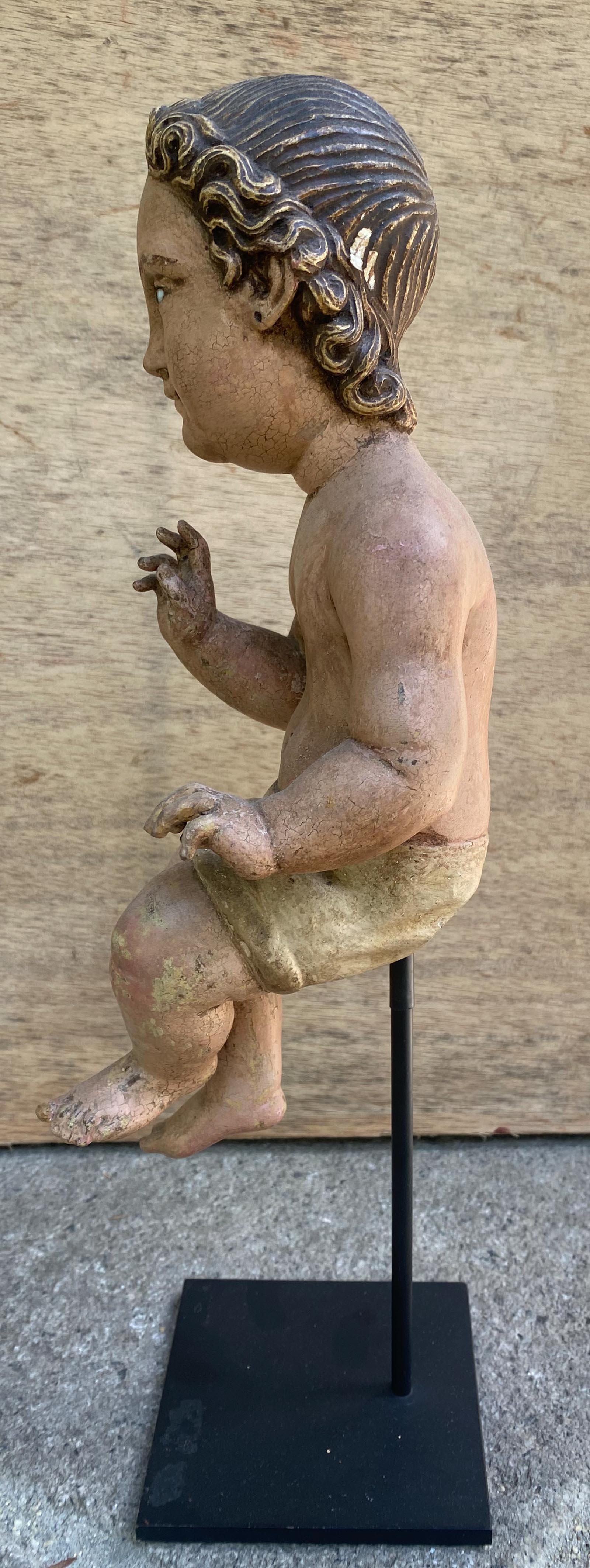 Madonna bionda policroma del XIX secolo in vendita 7