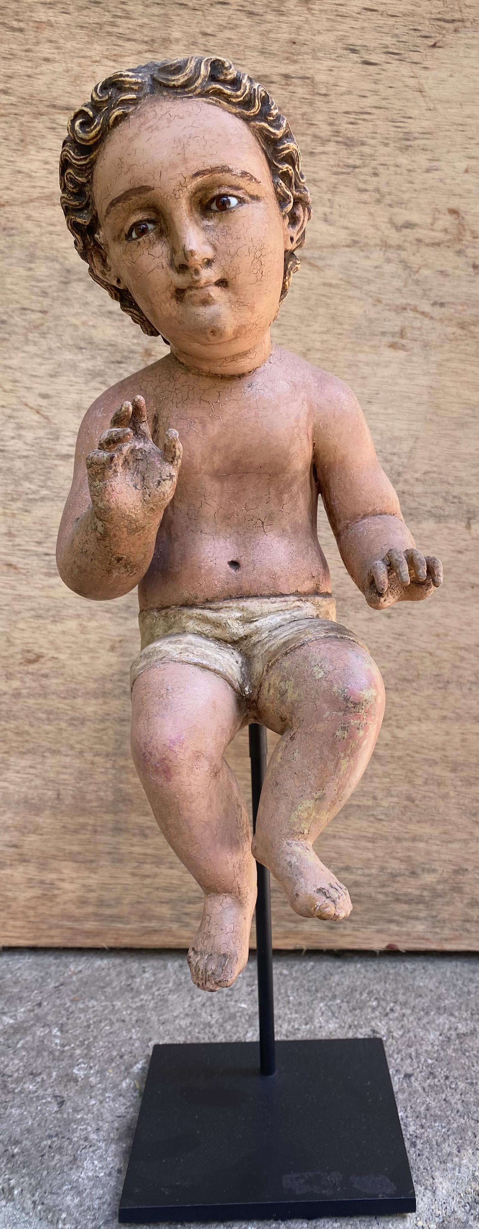 Madonna bionda policroma del XIX secolo in vendita 2
