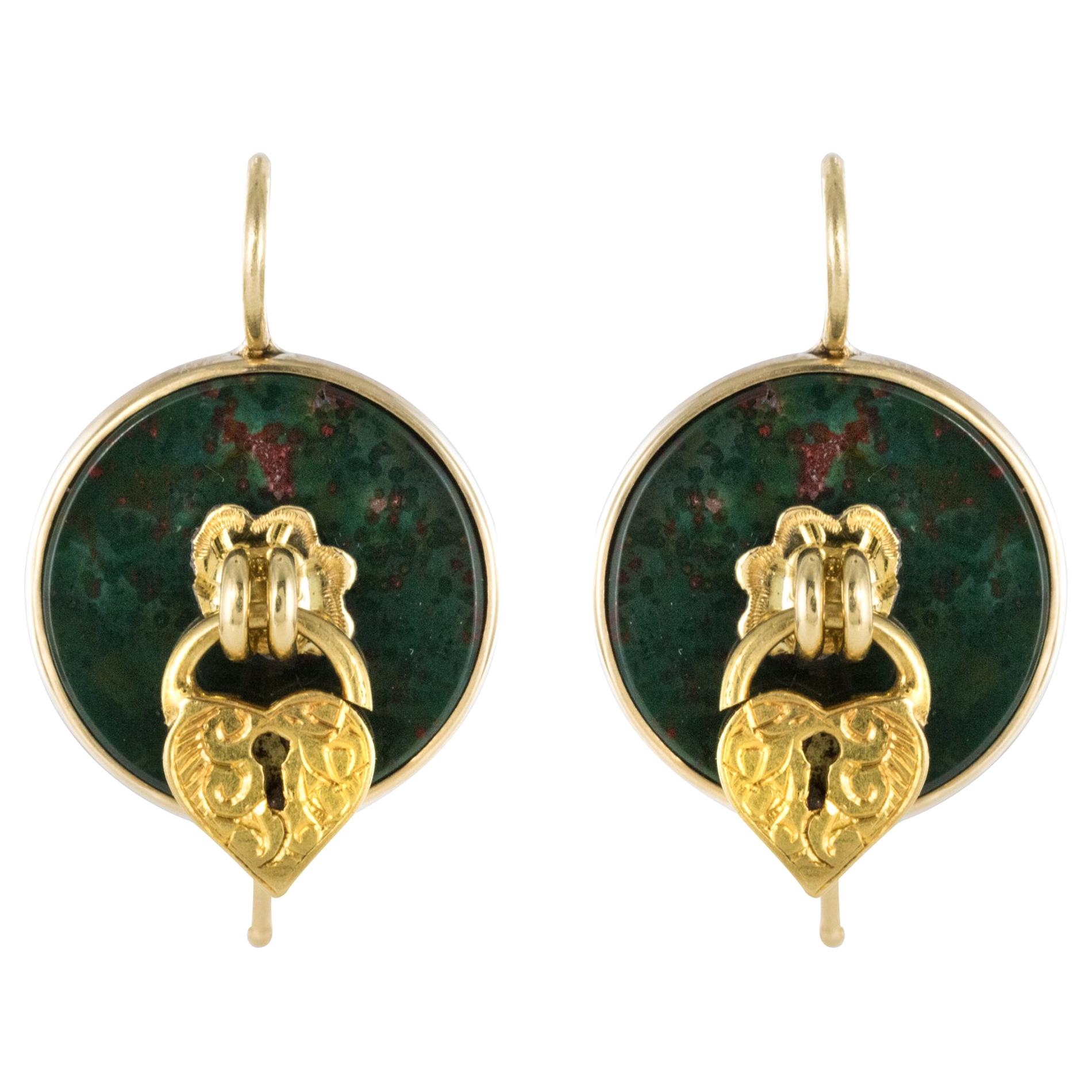 Jasper Drop Earrings