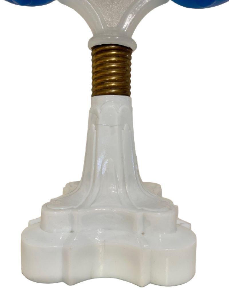 Américain Lampe de mariage en verre soufflé du XIXe siècle, vers 1870 en vente