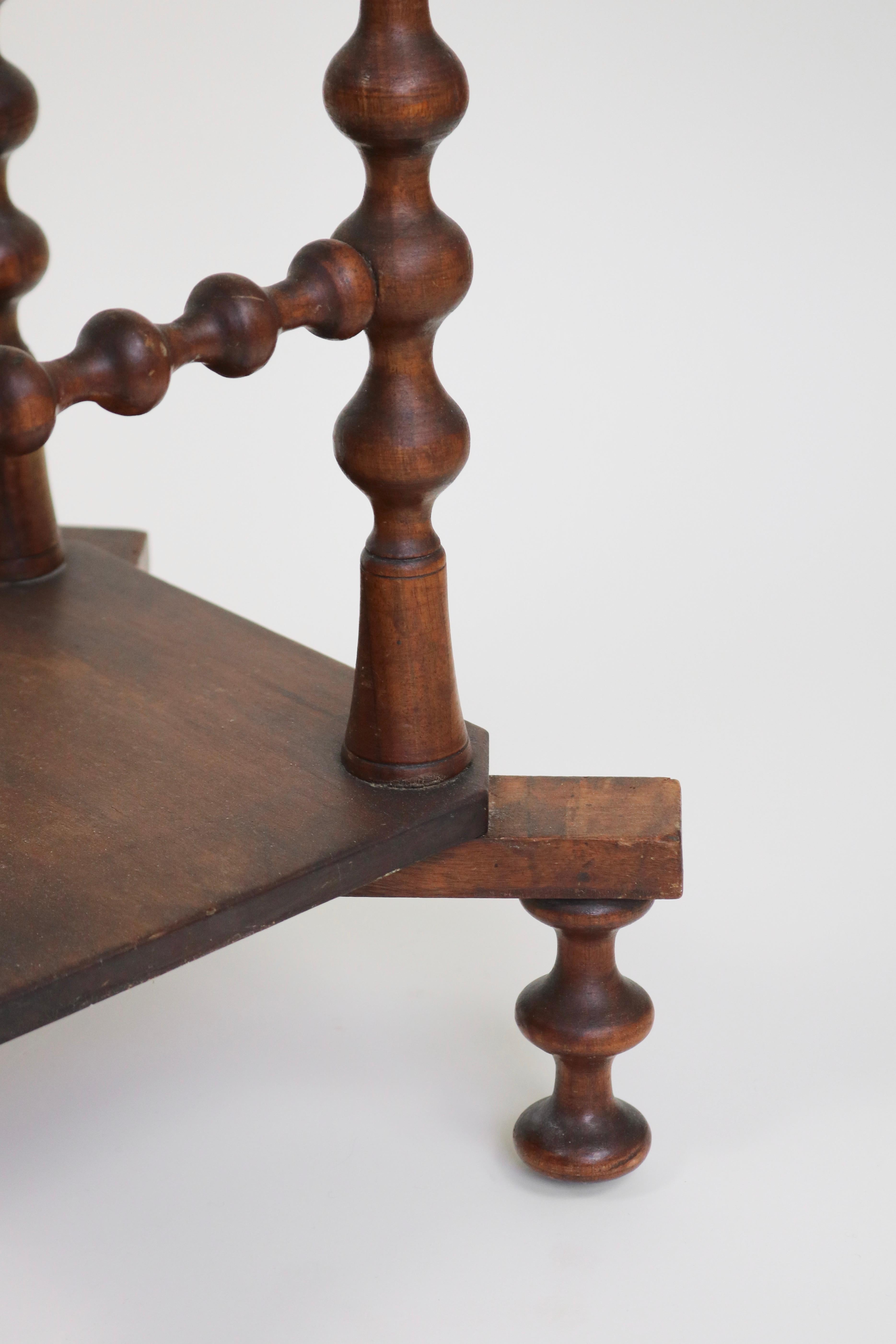 19th Century Bobbin Leg French Side Table For Sale 2