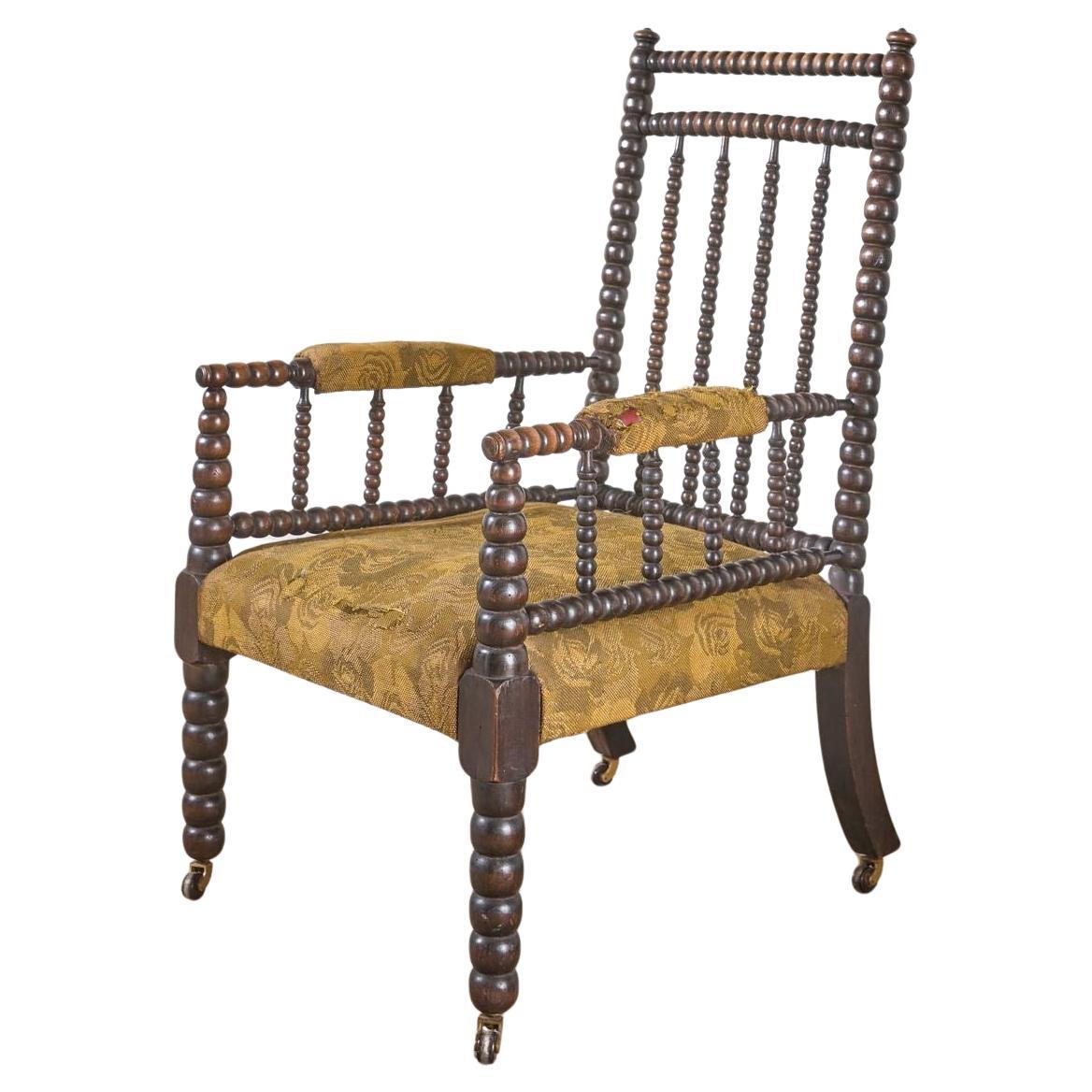 19th Century Bobbin turned armchair