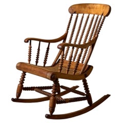 19th Century bobbin turned rocking chair