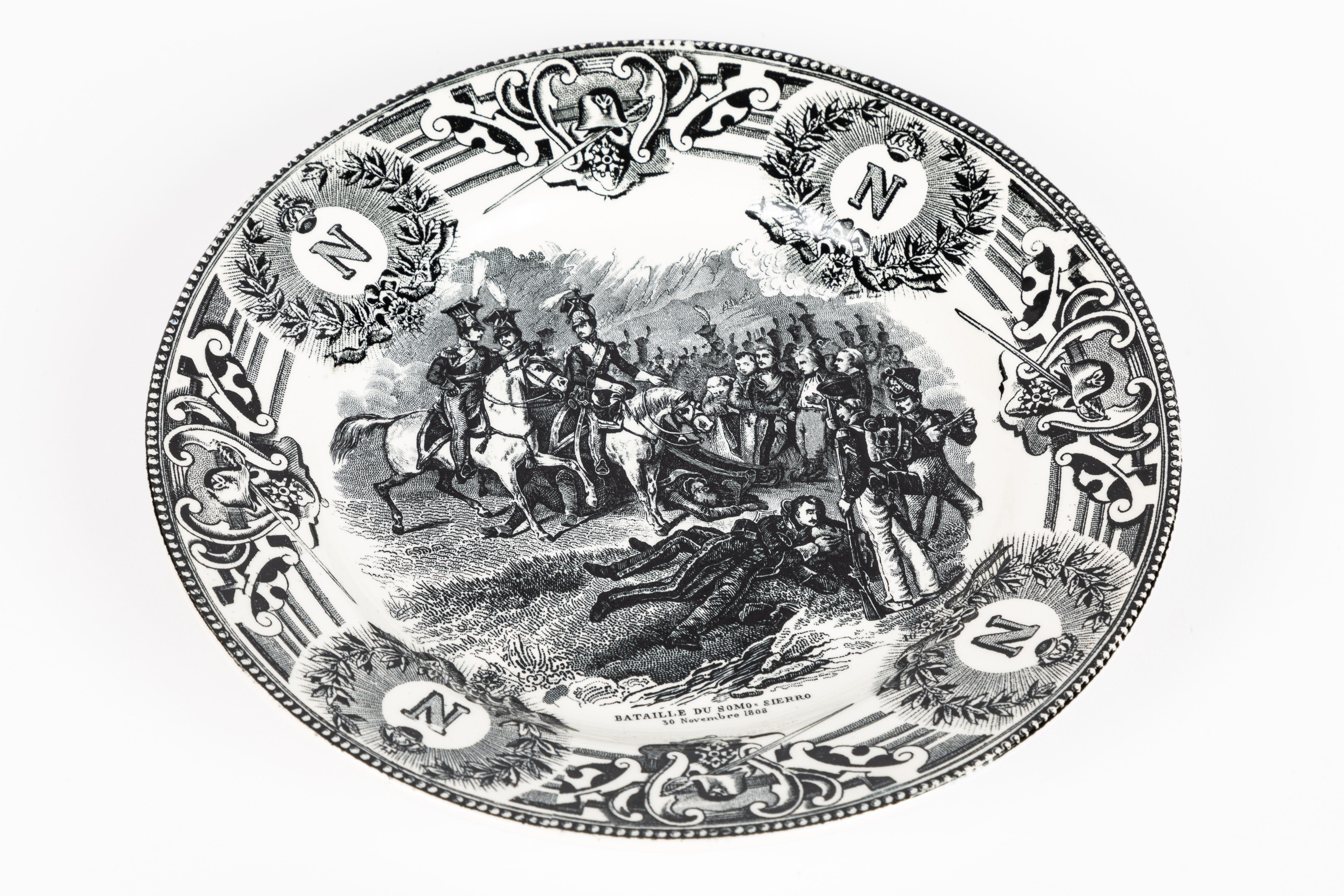 19th Century Boch Freres Napoleonic Plates, Set of 10 2