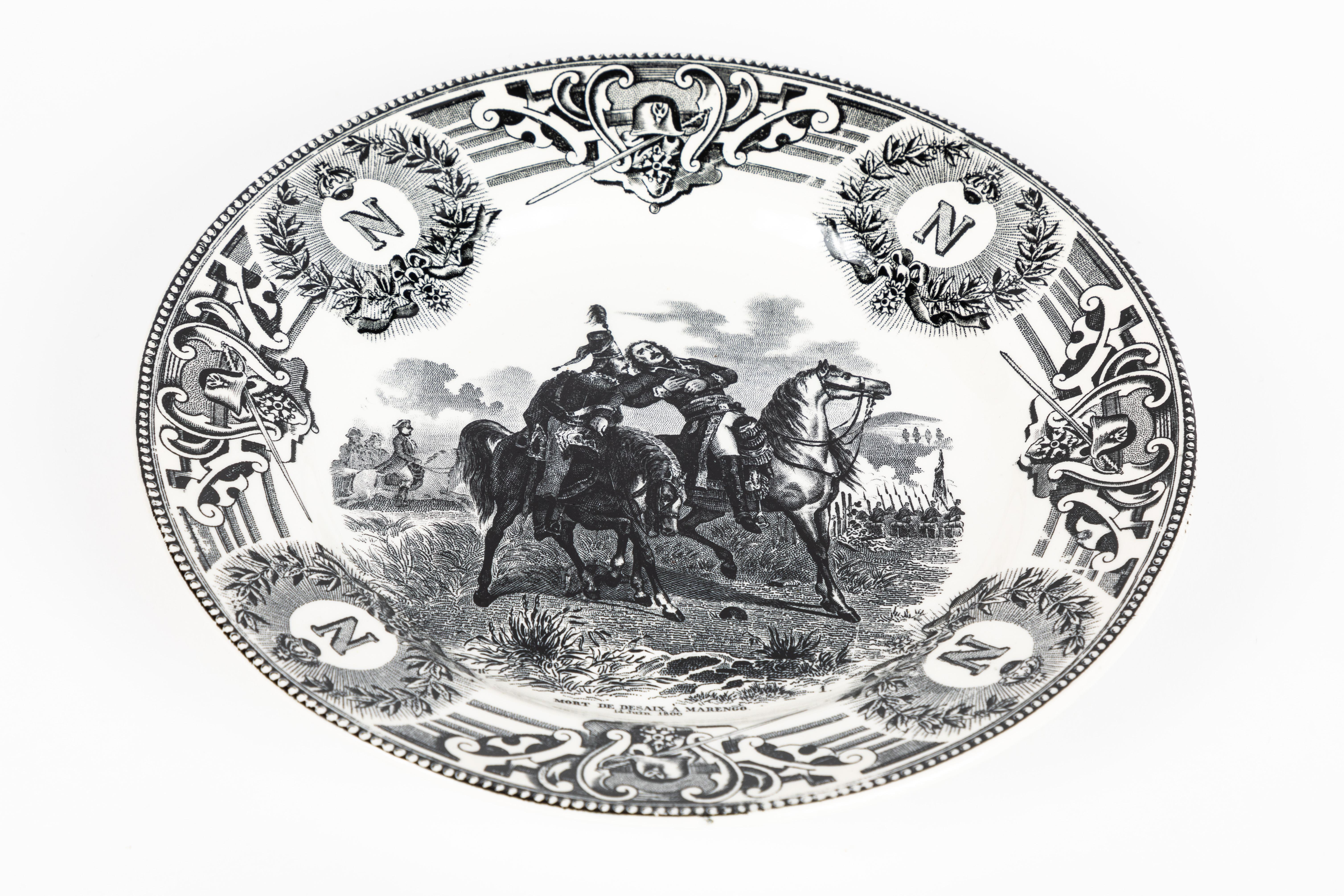 19th Century Boch Freres Napoleonic Plates, Set of 10 4