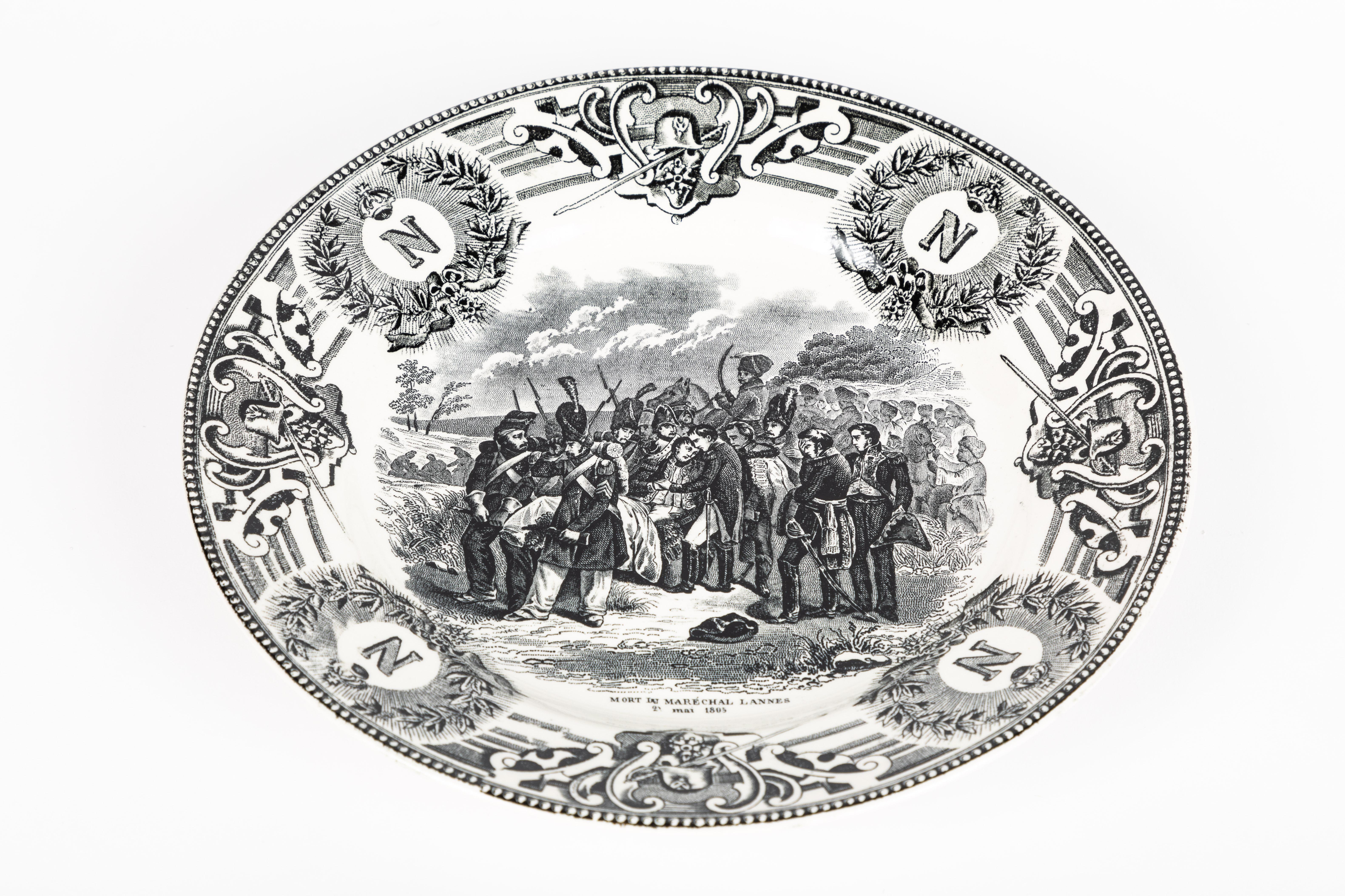 19th Century Boch Freres Napoleonic Plates, Set of 10 1