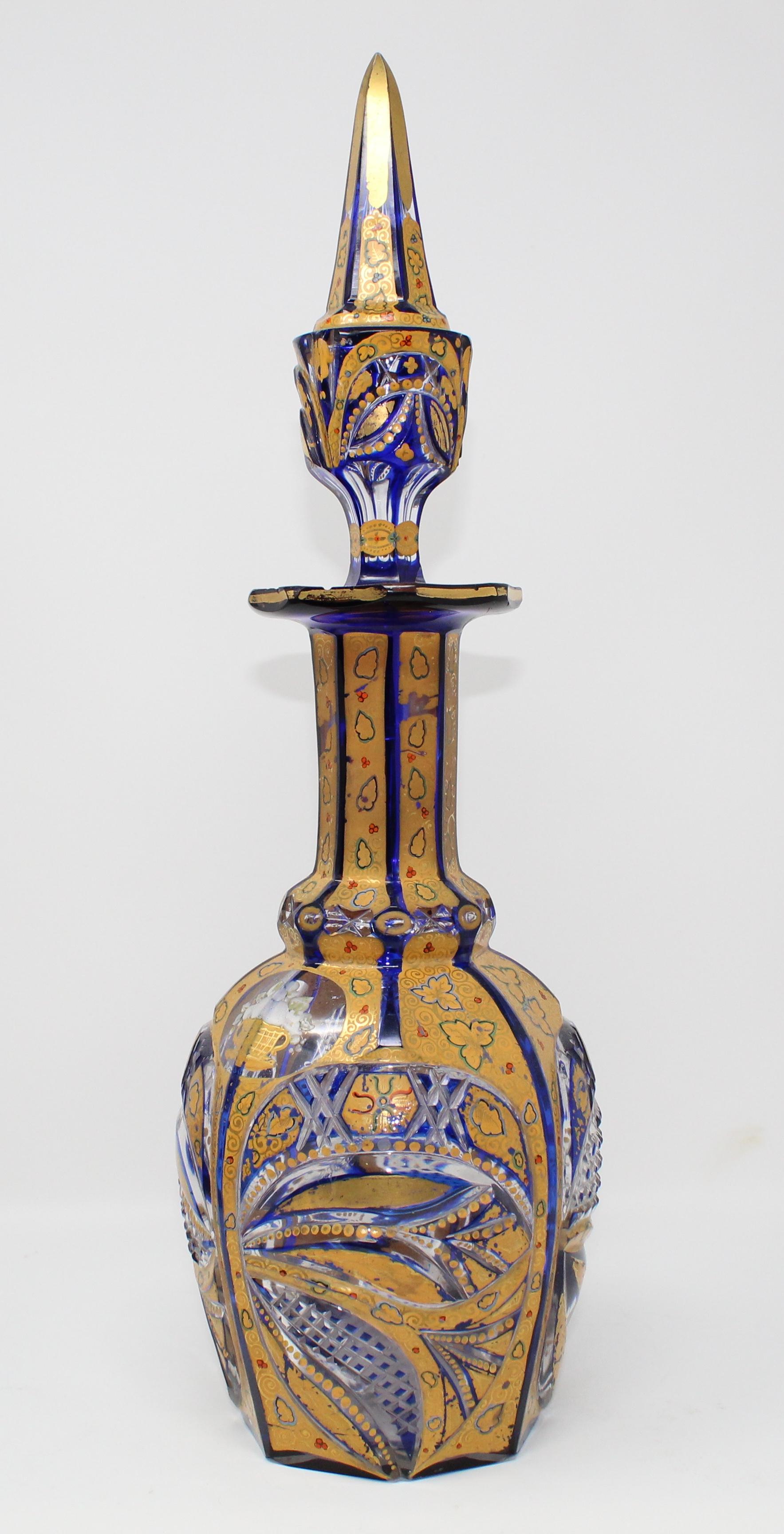 19th century bohemian glass Fateh Ali Shah for the Iranian Market.