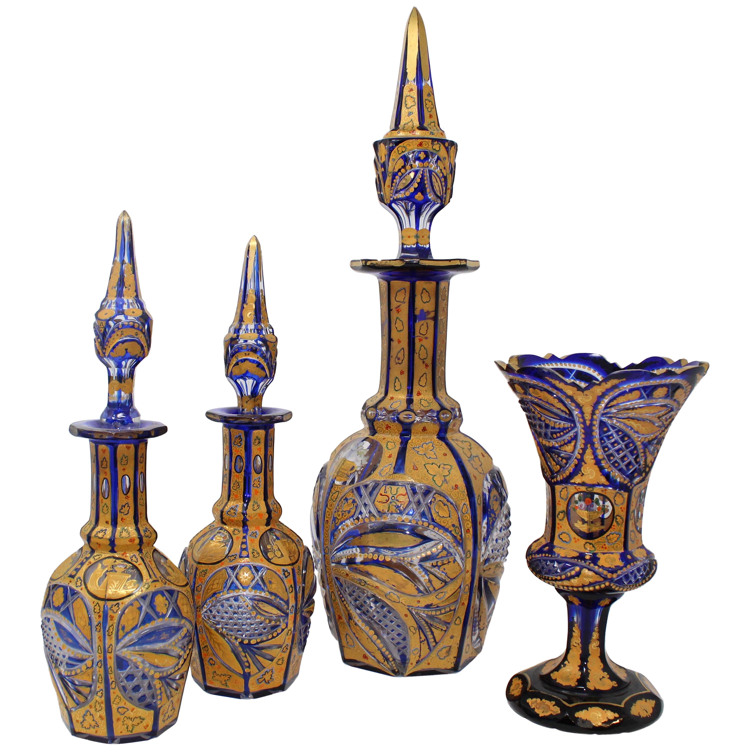 19th Century Bohemian Glass, Fateh Ali Shah for the Iranian Market For Sale