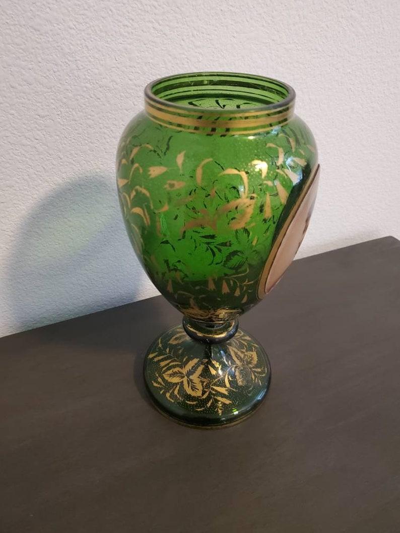 bohemian glass vase