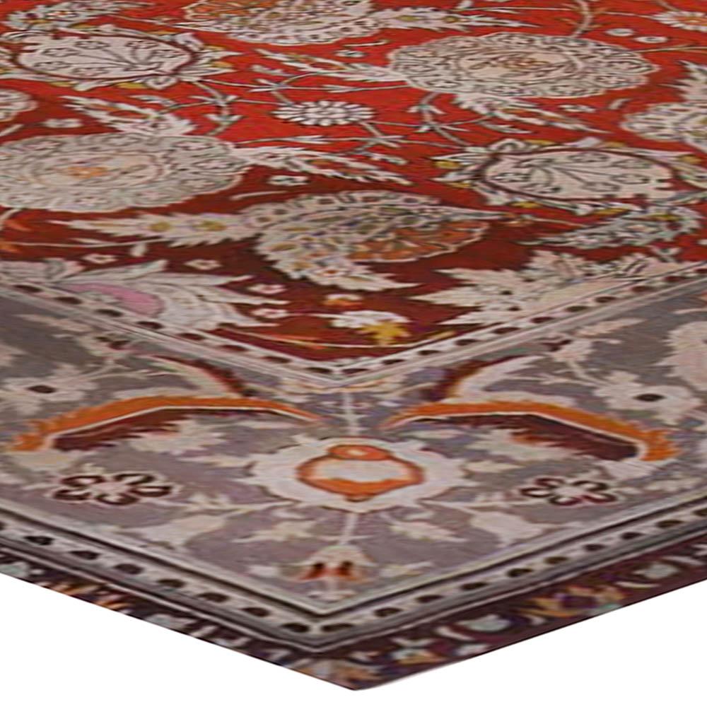 19th Century Bold Turkish Hereke Wool Carpet For Sale 1