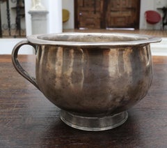 19th Century Bolivian Colonial Silver Urinal with Engraved Signature on Base
