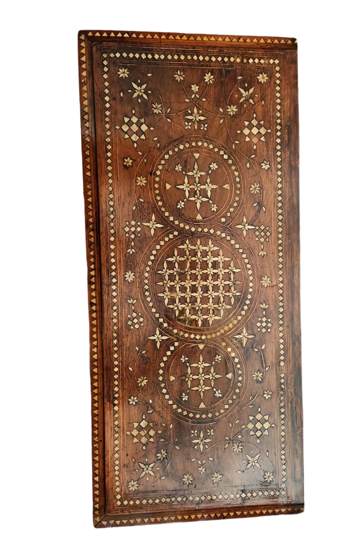 Finely inlaid cabinet. Excellent condition.