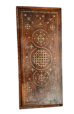 Mobile marocchino intarsiato in osso del XIX secolo