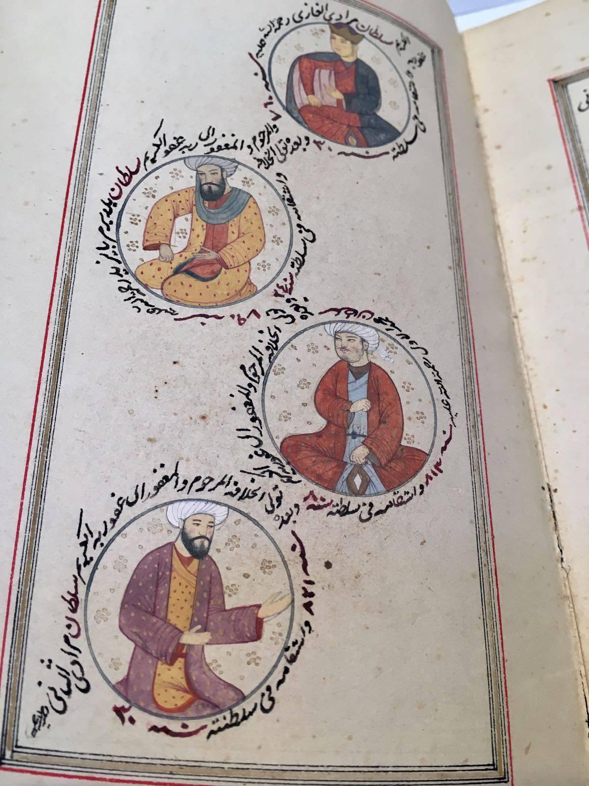 Painted 19th Century, Book of Ottoman Sultan's  For Sale