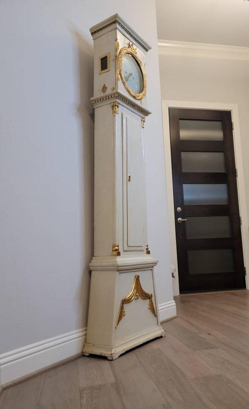 Enameled 19th Century Bornholm Tall Clock by Mogens Peter M. P. Westh