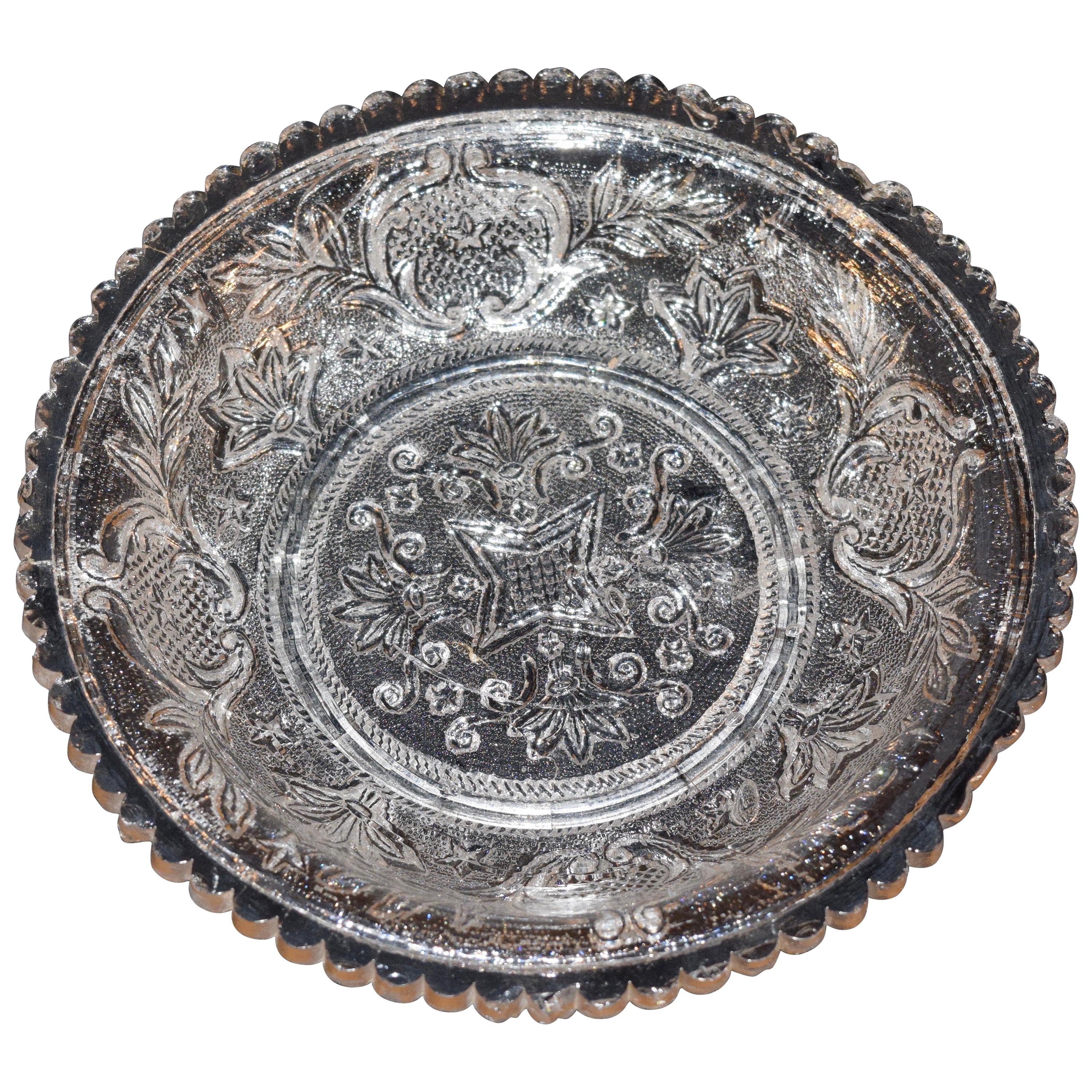 19th Century Boston & Sandwich EAPG Dish For Sale