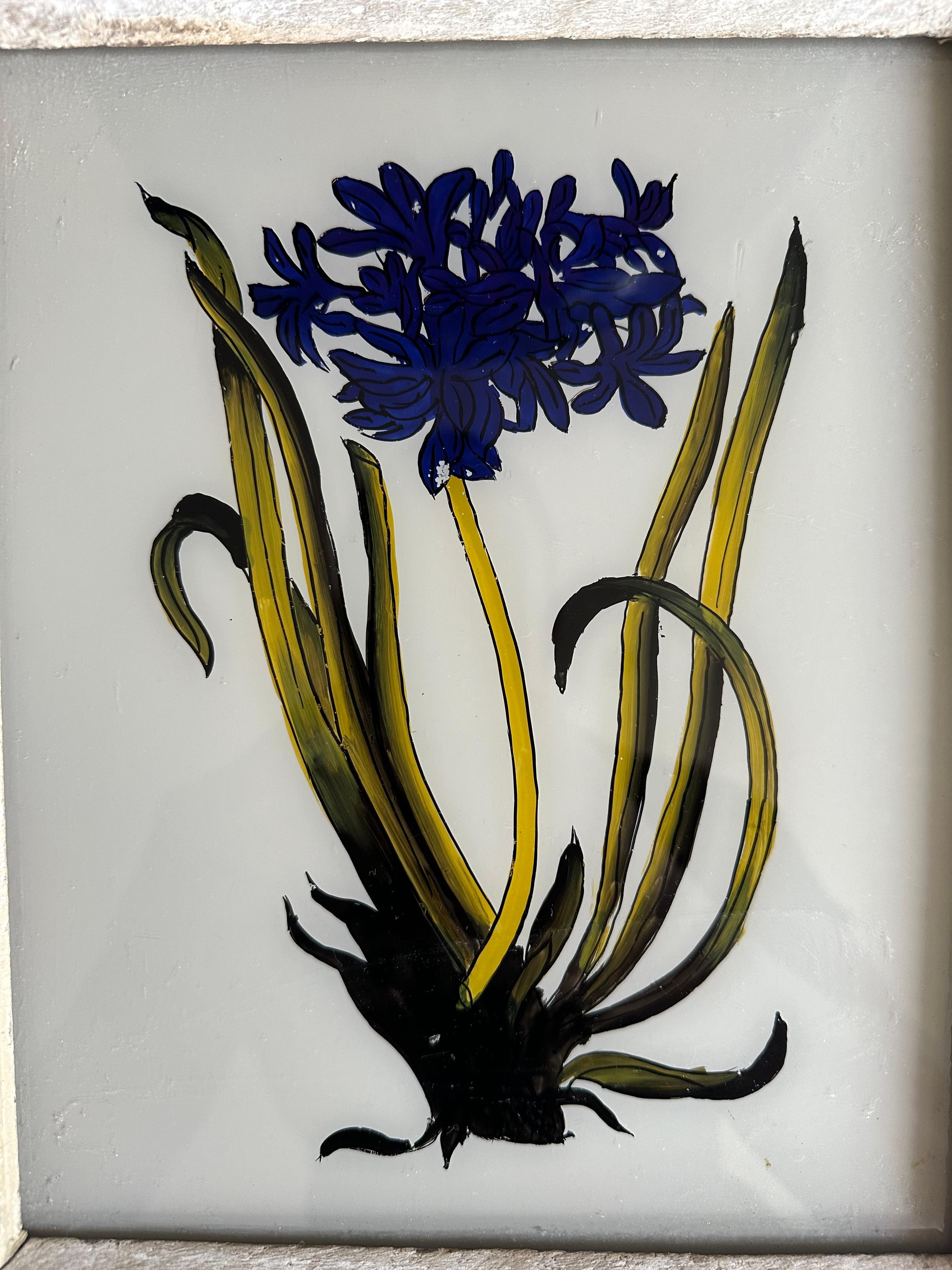 This exquisite 19th-century botanical painting beautifully captures the delicate details and vibrant colors of a single flower. The artist's meticulous attention to the petals, leaves, and subtle shading brings the bloom to life, showcasing the