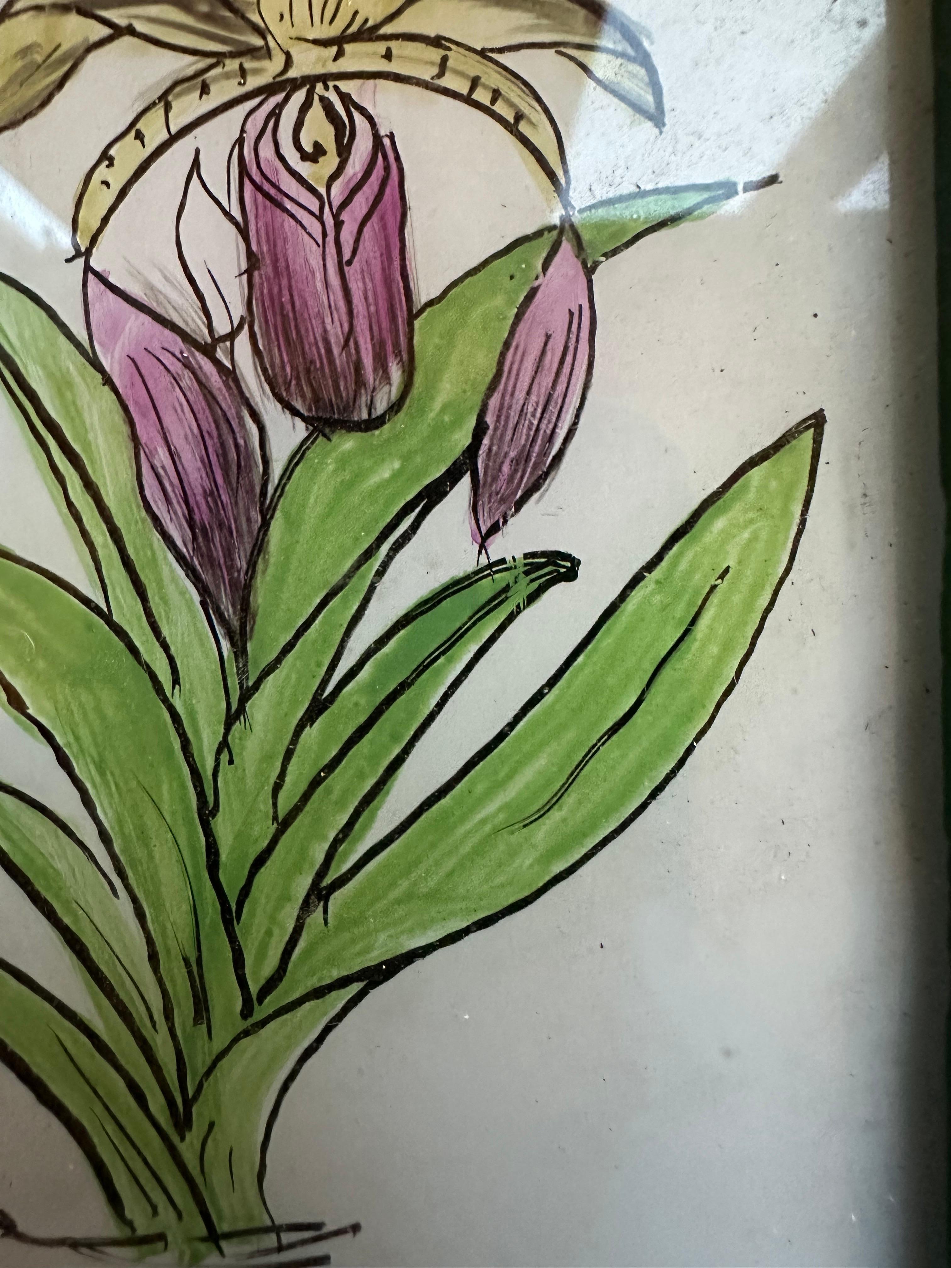 19th-Century Botanical Study: Exquisite Flower Painting In Good Condition For Sale In Southall, GB