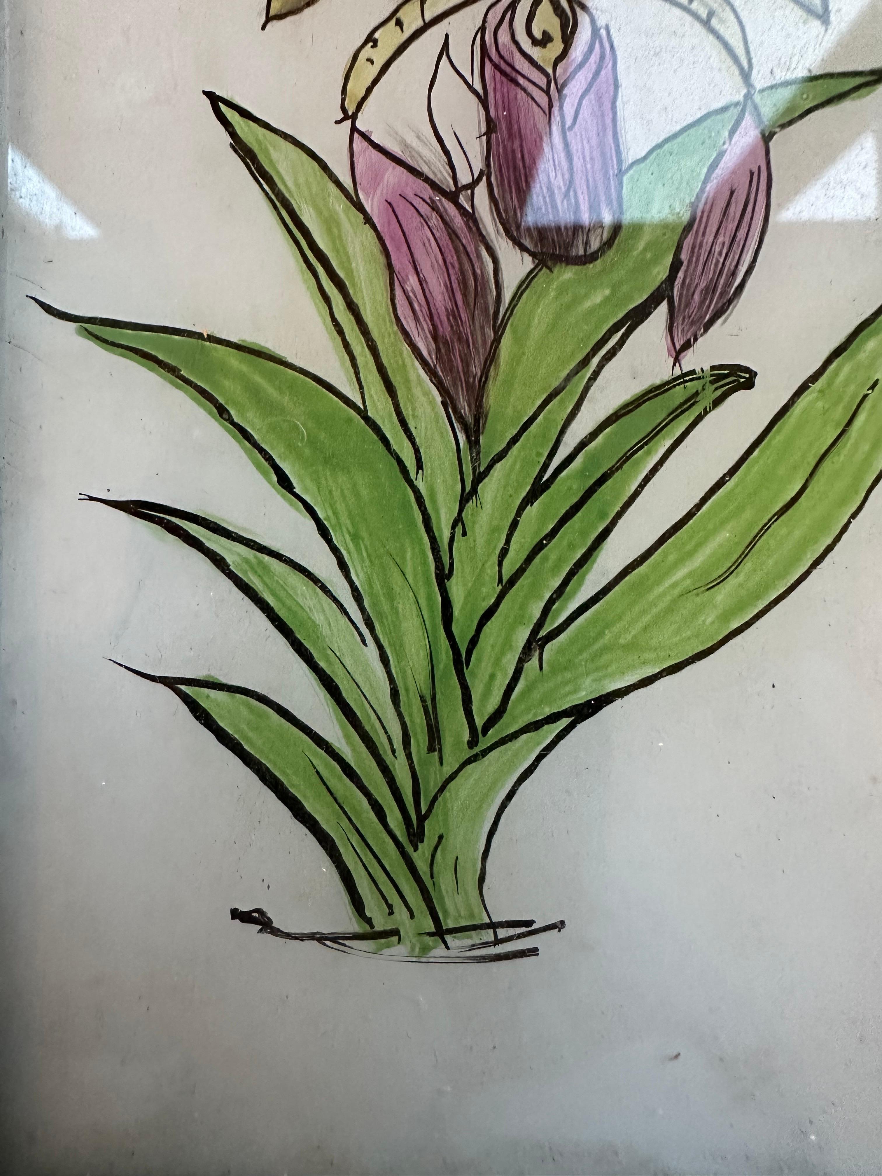 19th Century 19th-Century Botanical Study: Exquisite Flower Painting For Sale
