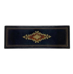 Boîte à Gants Boulle XIXe Siècle avec Incrustations en Bois Noirci et Laiton:: France