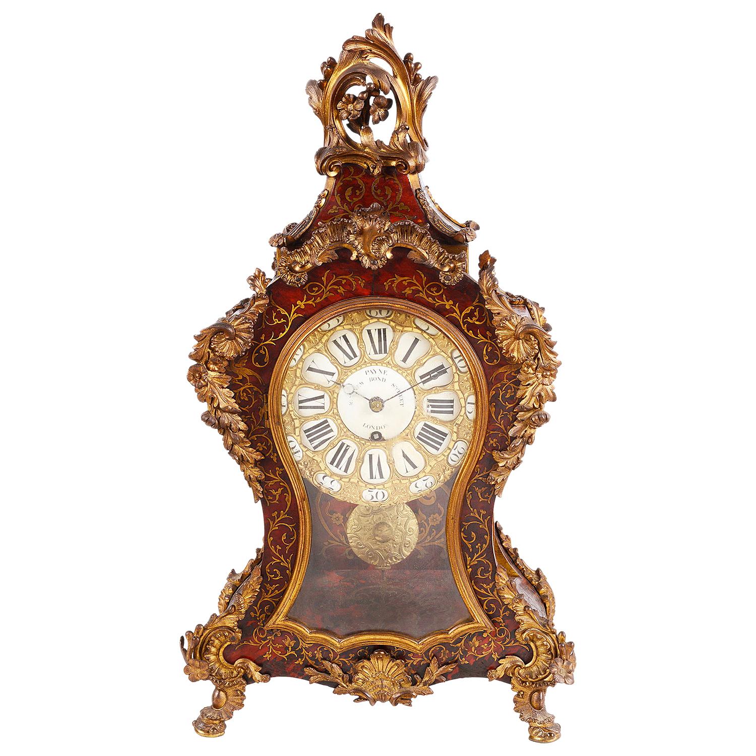 Horloge de cheminée Boulle du 19ème siècle