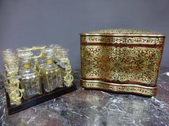 19th century Boulle marquetry Napoleon III Liquor Cellar, 1865s