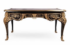 19th Century Boulle Ormolu and Ebony Bureau Plat/Desk by Mathieu Béfort, France