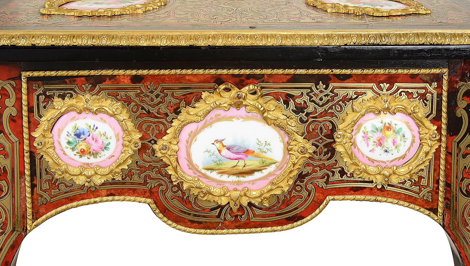 Inlay 19th Century Boulle Side Table For Sale