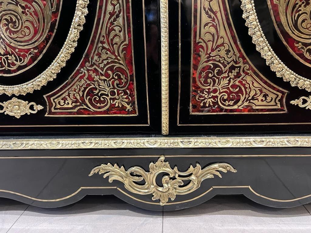 19th Century Boulle-Style Buffet in Marquetry from the Napoleon III Period For Sale 5