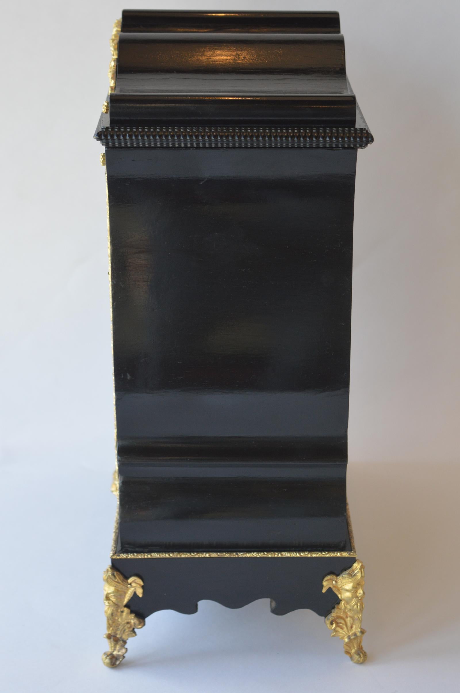 19th Century Boulle Writing Box with Inkwell For Sale 4