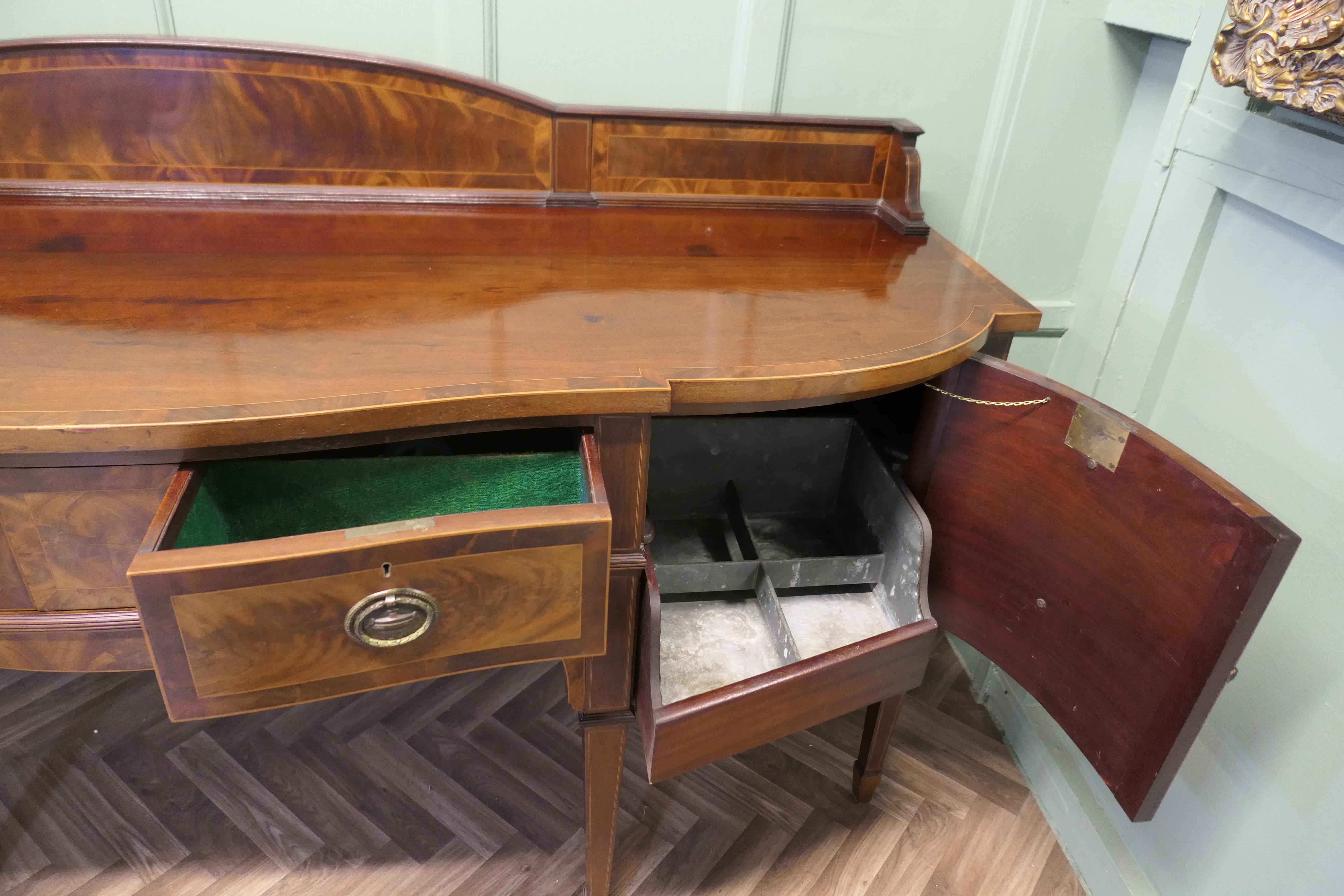 19th Century Bow Front Dresser   This is a lovely old piece For Sale 5