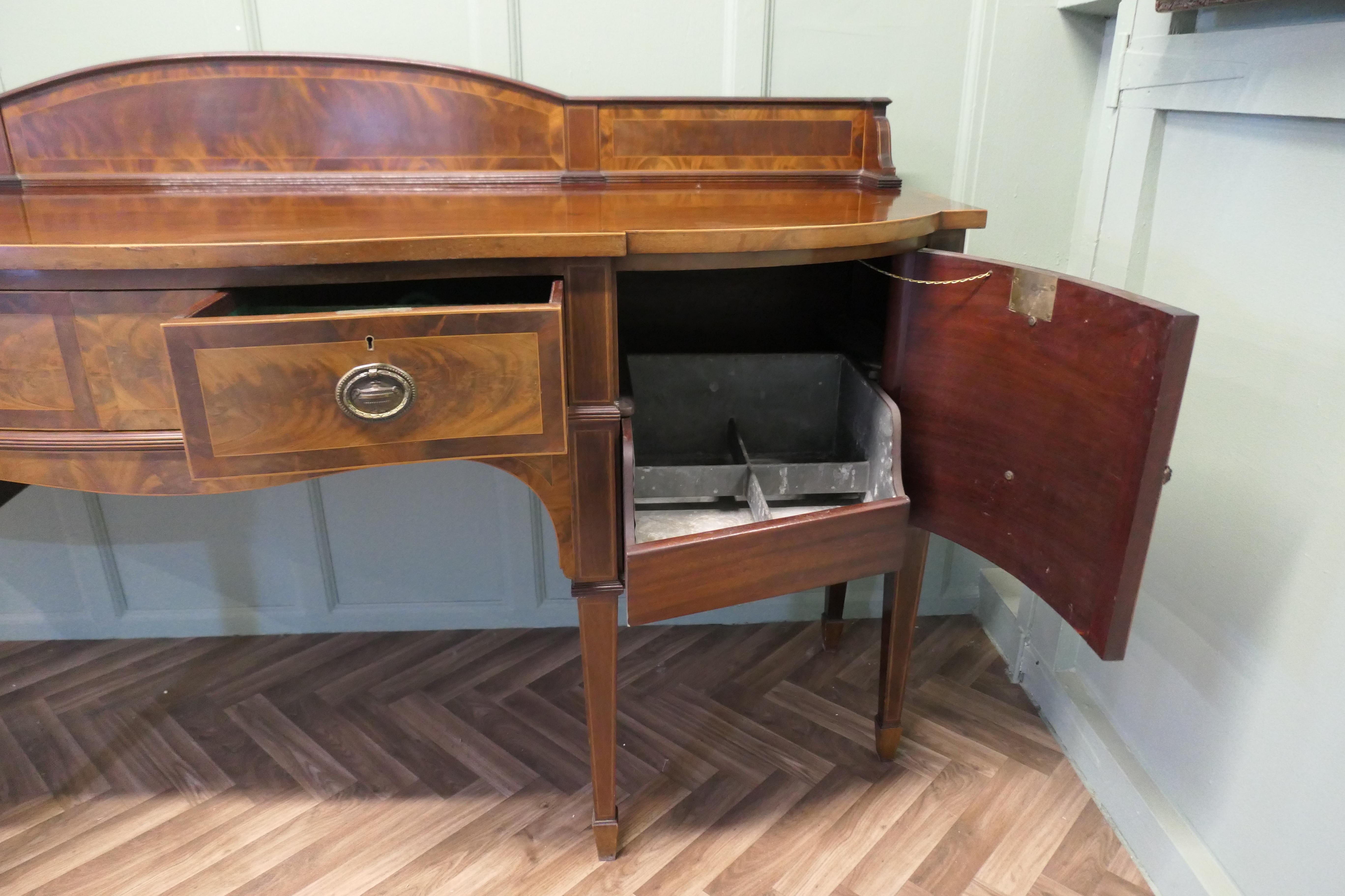 19th Century Bow Front Dresser   This is a lovely old piece For Sale 6