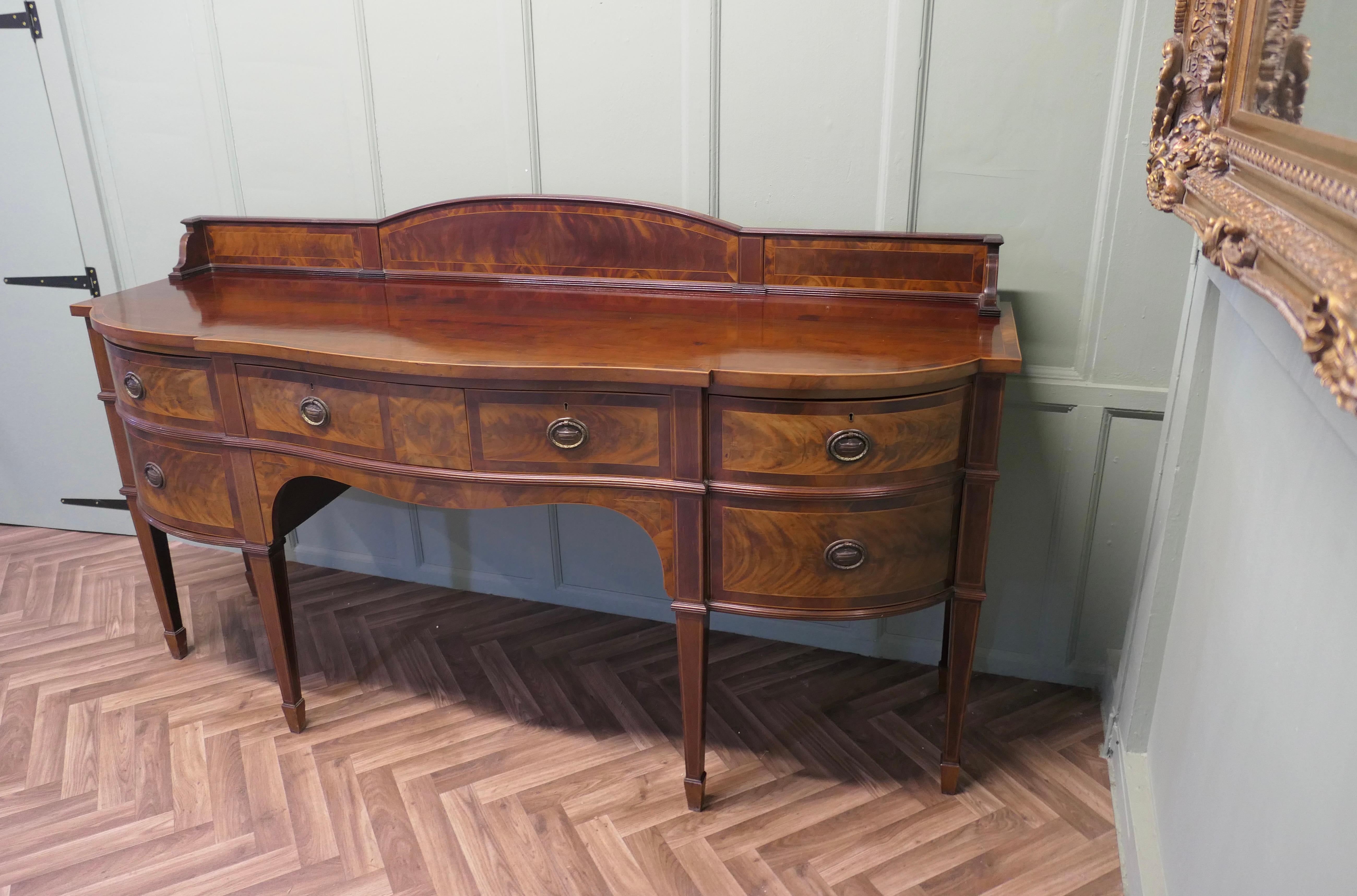19th Century Bow Front Dresser   This is a lovely old piece In Good Condition For Sale In Godshill, Isle of Wight