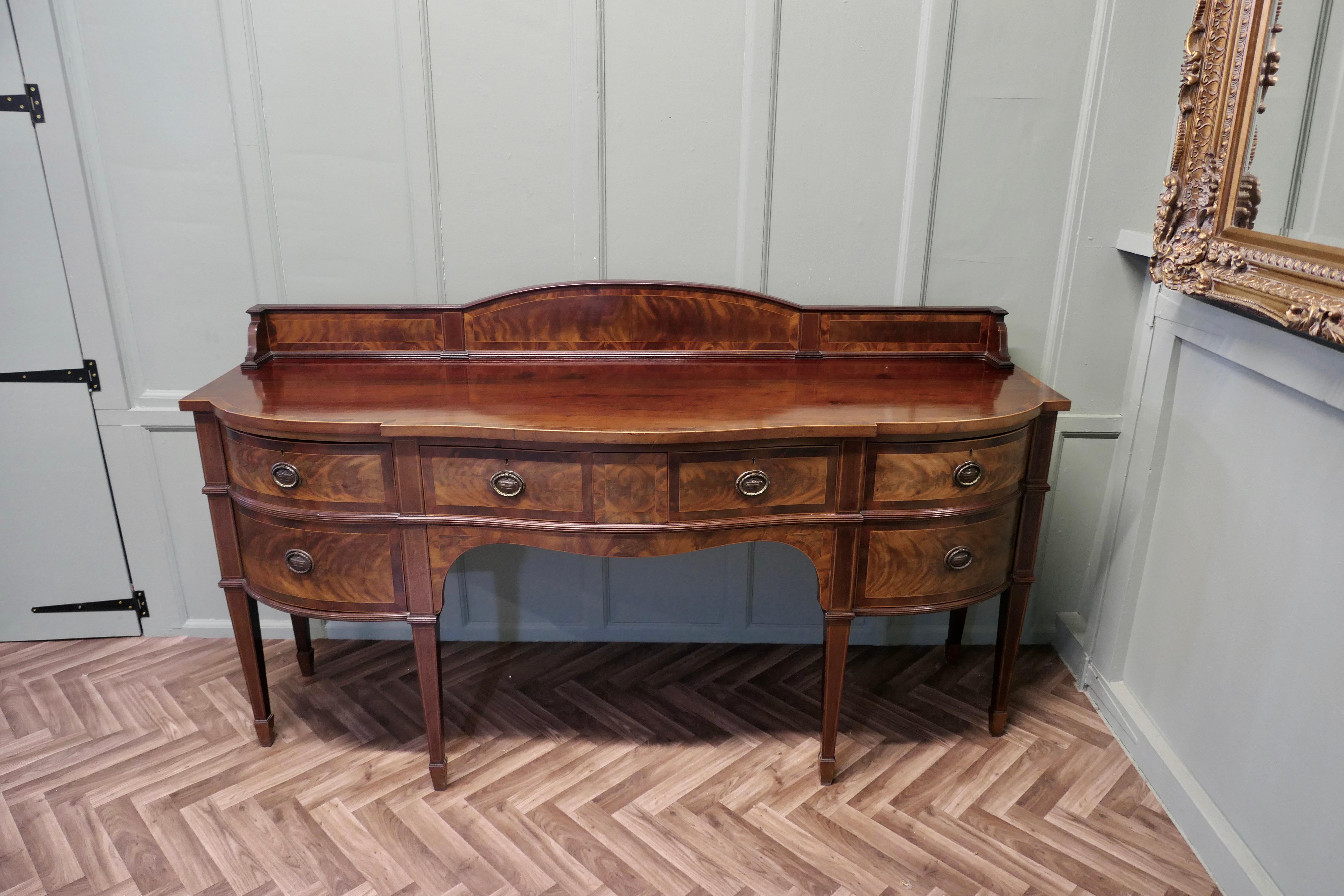 19th Century Bow Front Dresser   This is a lovely old piece For Sale 1