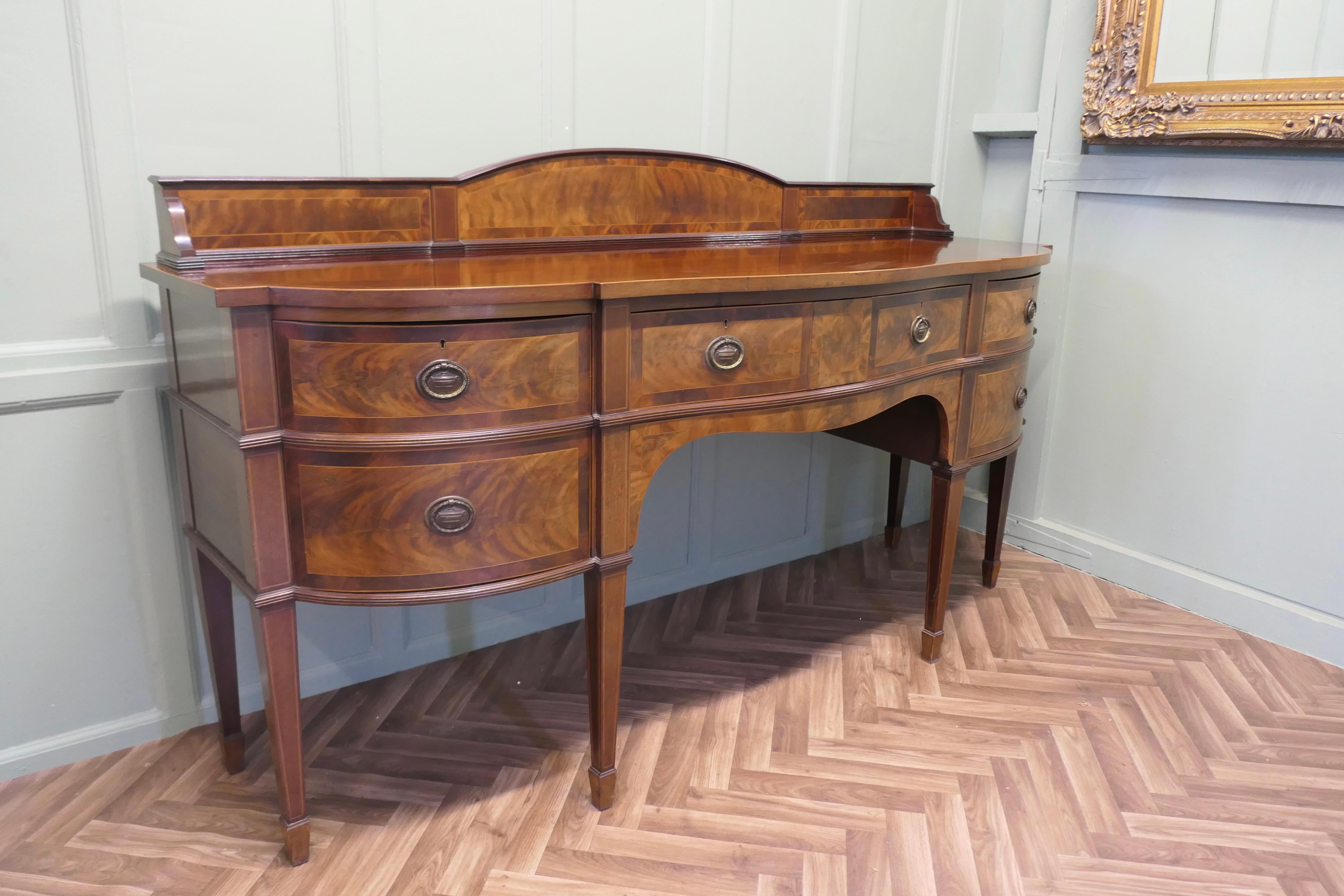 19th Century Bow Front Dresser   This is a lovely old piece For Sale 2