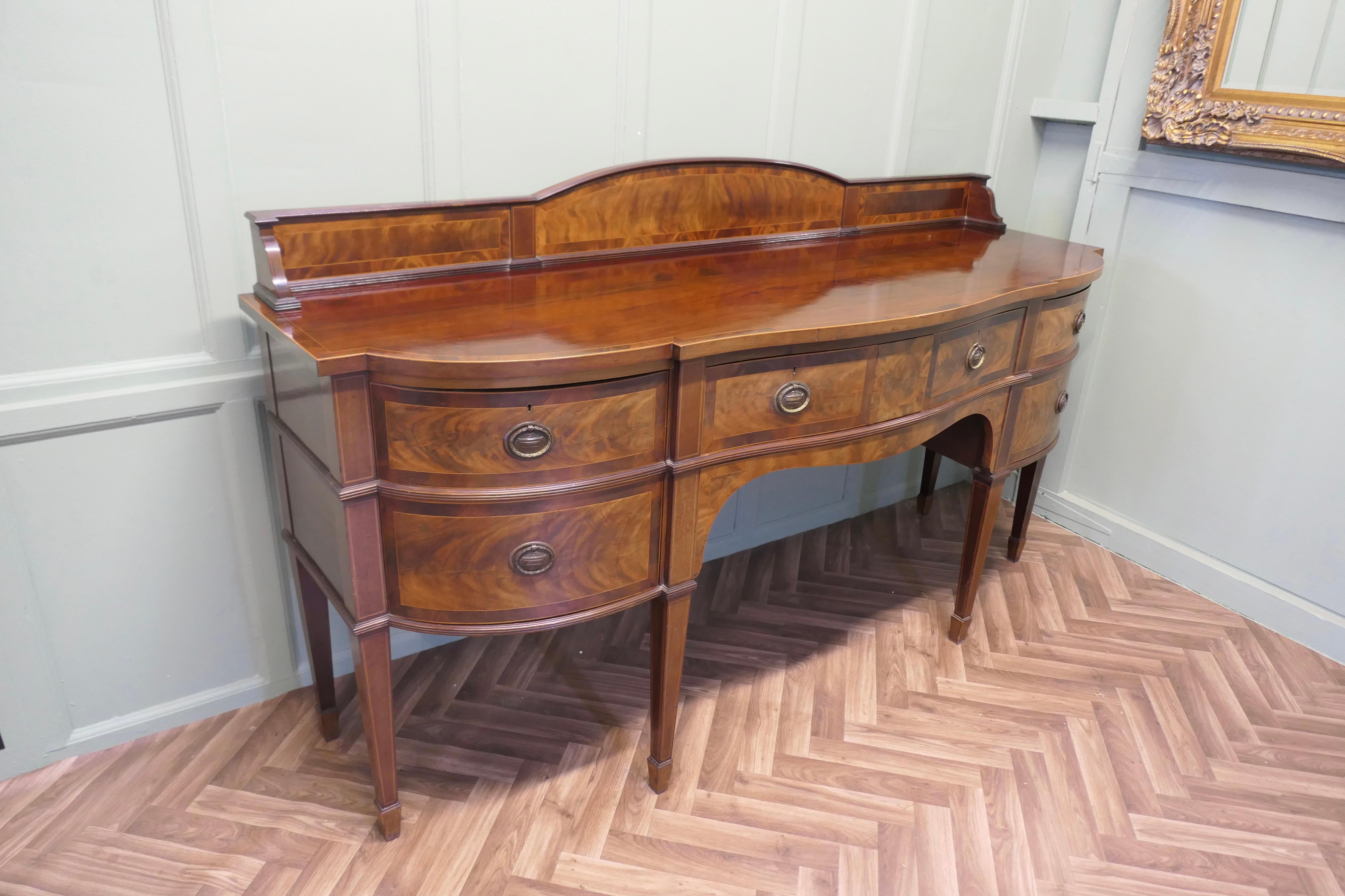 19th Century Bow Front Dresser   This is a lovely old piece For Sale 3