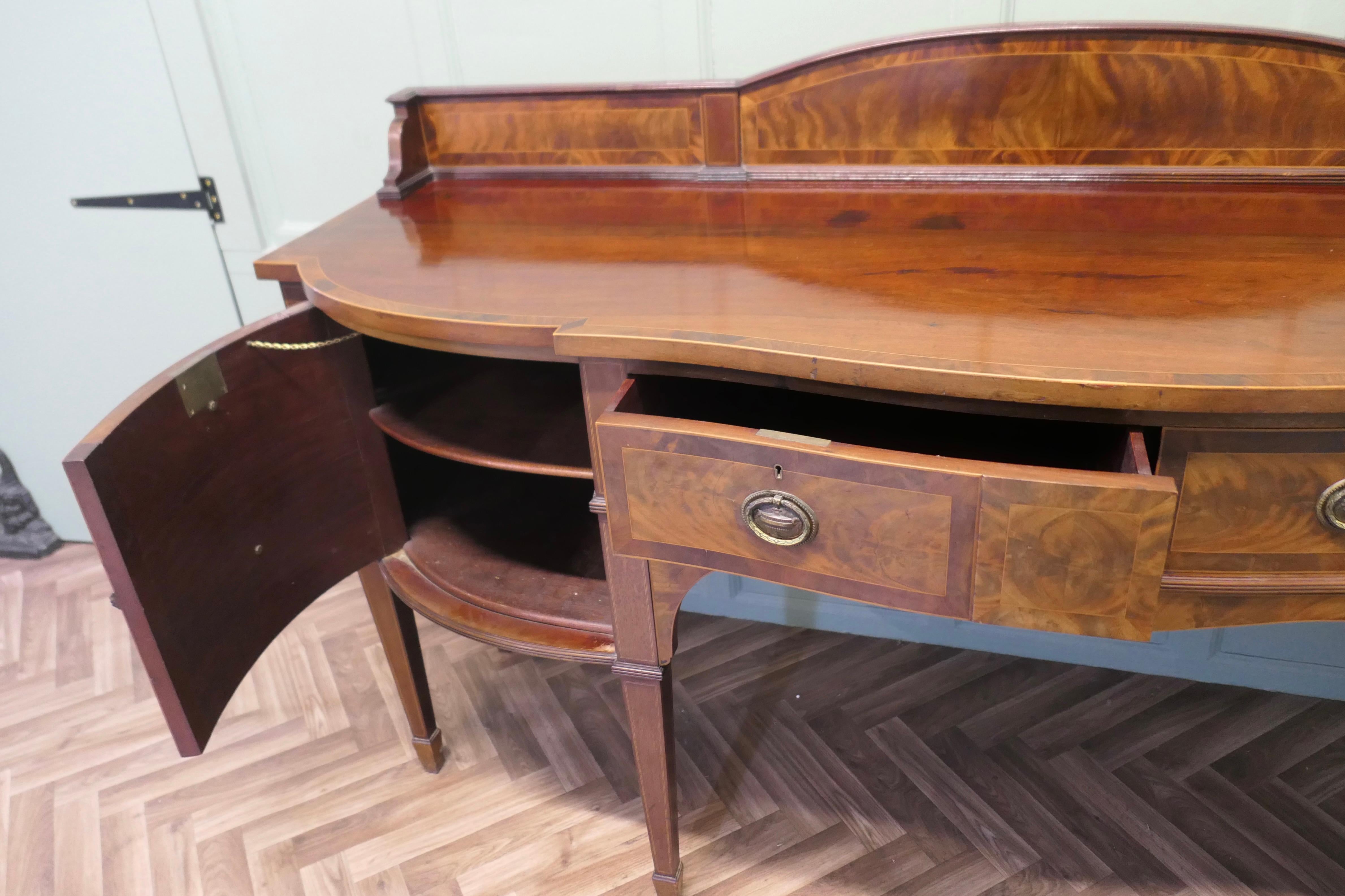 19th Century Bow Front Dresser   This is a lovely old piece For Sale 4