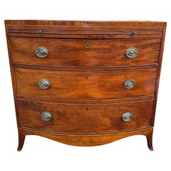 19th Century Bowfront Chest With Pullout Tray