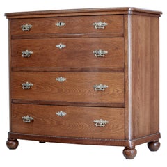 19th Century Bowfront Oak Chest of Drawers