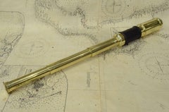 19th Century Brass 3 Draw Telescope Antique Nautical  Navigation Tool