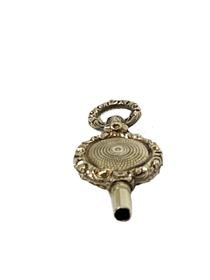 Olandese Chiave per orologio in ottone e oro del XIX secolo in vendita