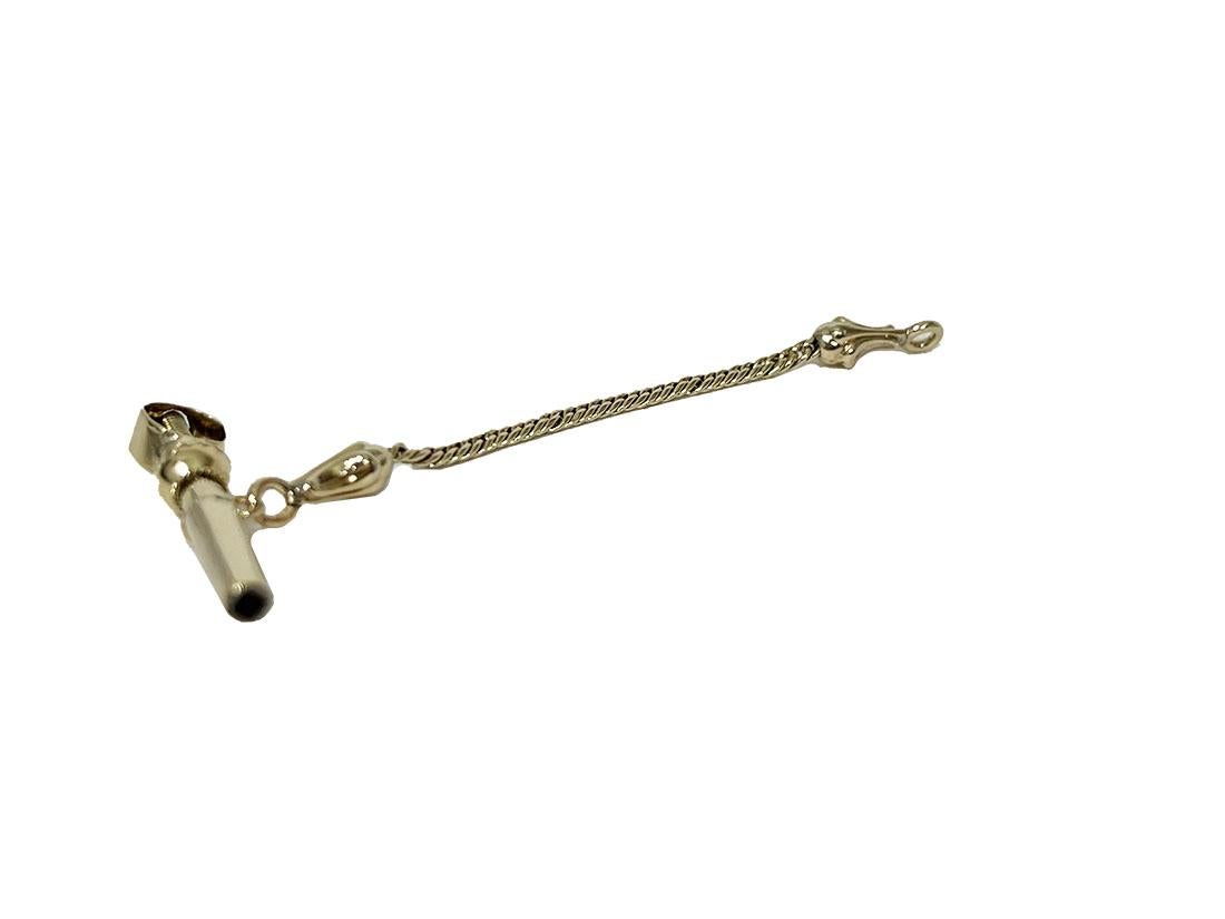 Olandese Chiave per orologio in ottone e oro del XIX secolo in vendita