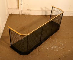 19th Century Brass and Iron Club Fender