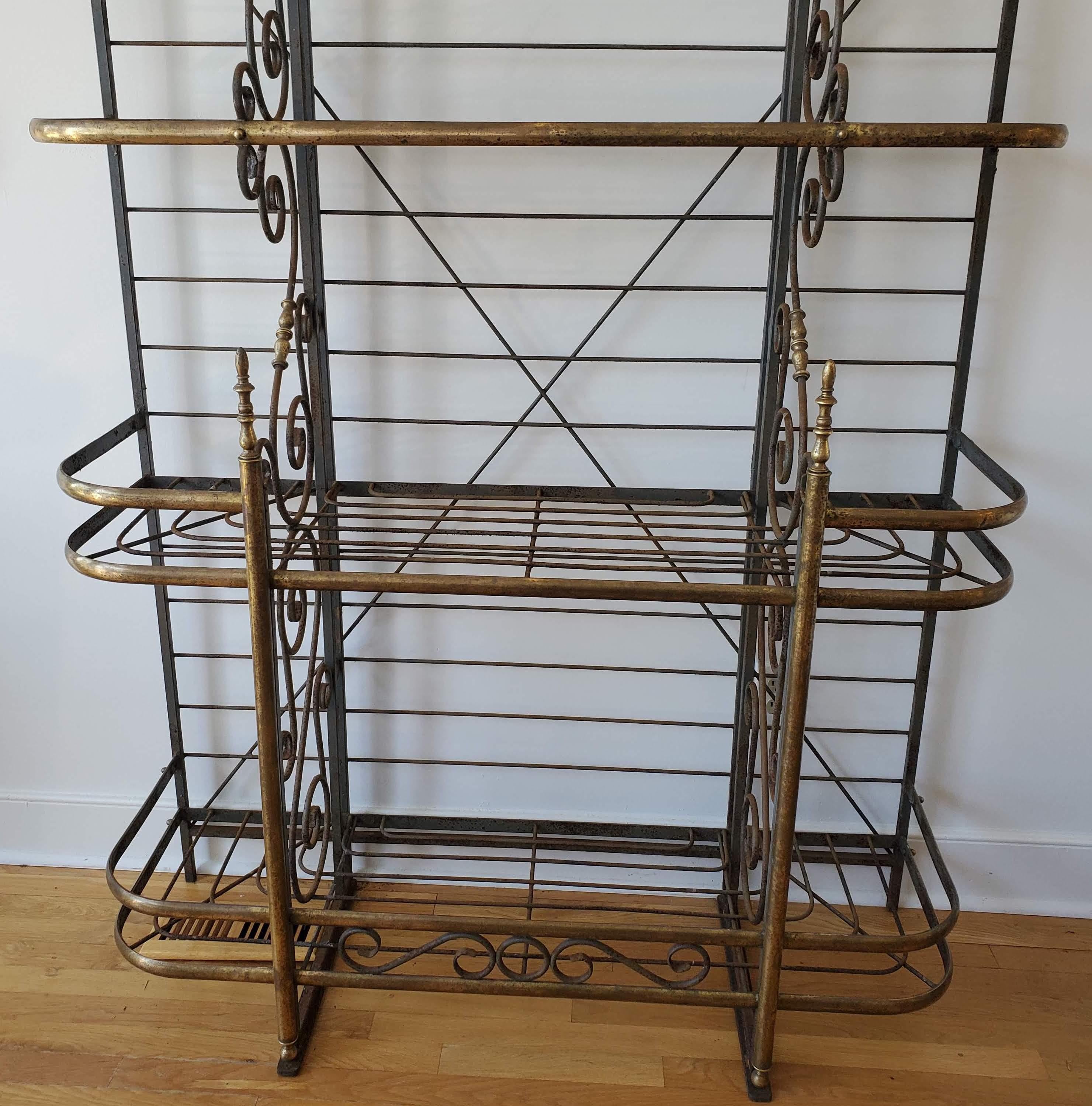 antique bakers rack french