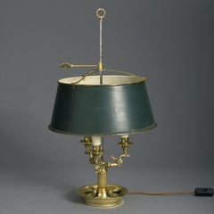 19th Century Brass and Tole Bouillotte Lamp