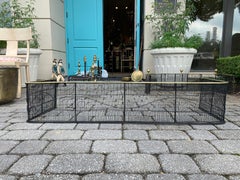 19th Century Brass and Wirework Nursery Fireplace Fender